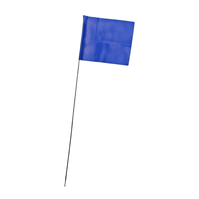 Blue pin flag