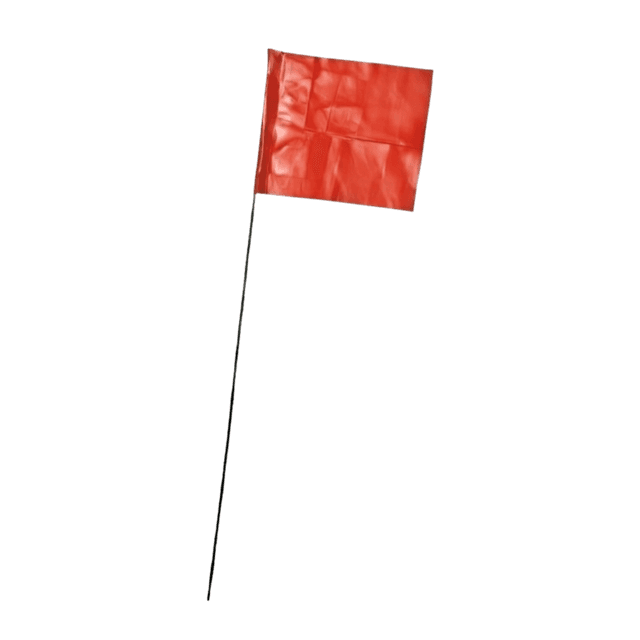 Red pin flag